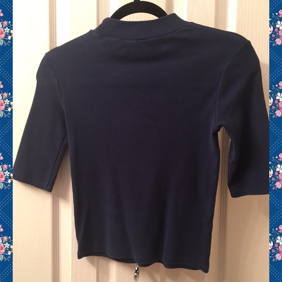 Zara Ribbed Mock Neck - Picture 3 of 5